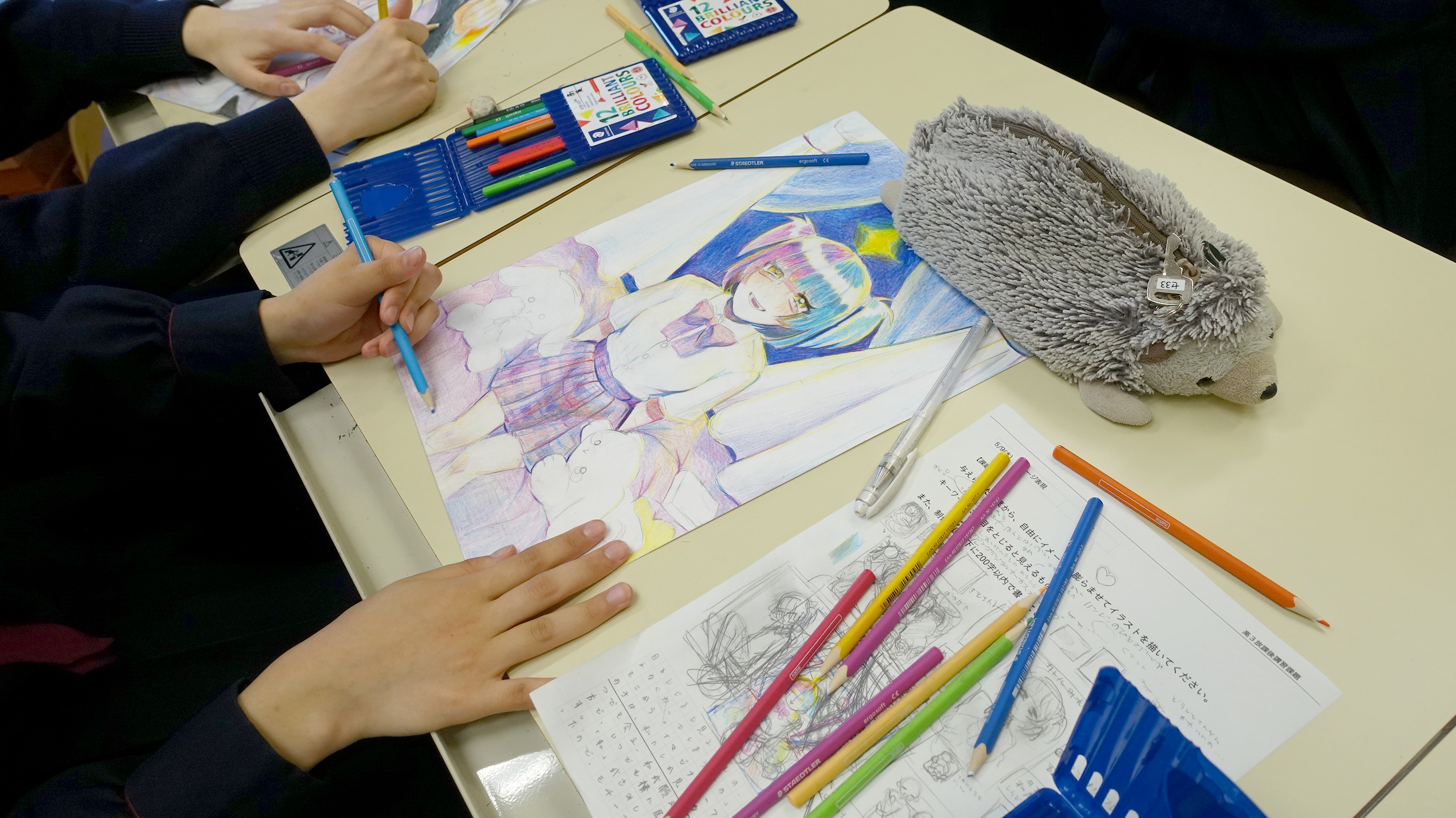 テーマに沿ったイラスト表現に取り組んでいます