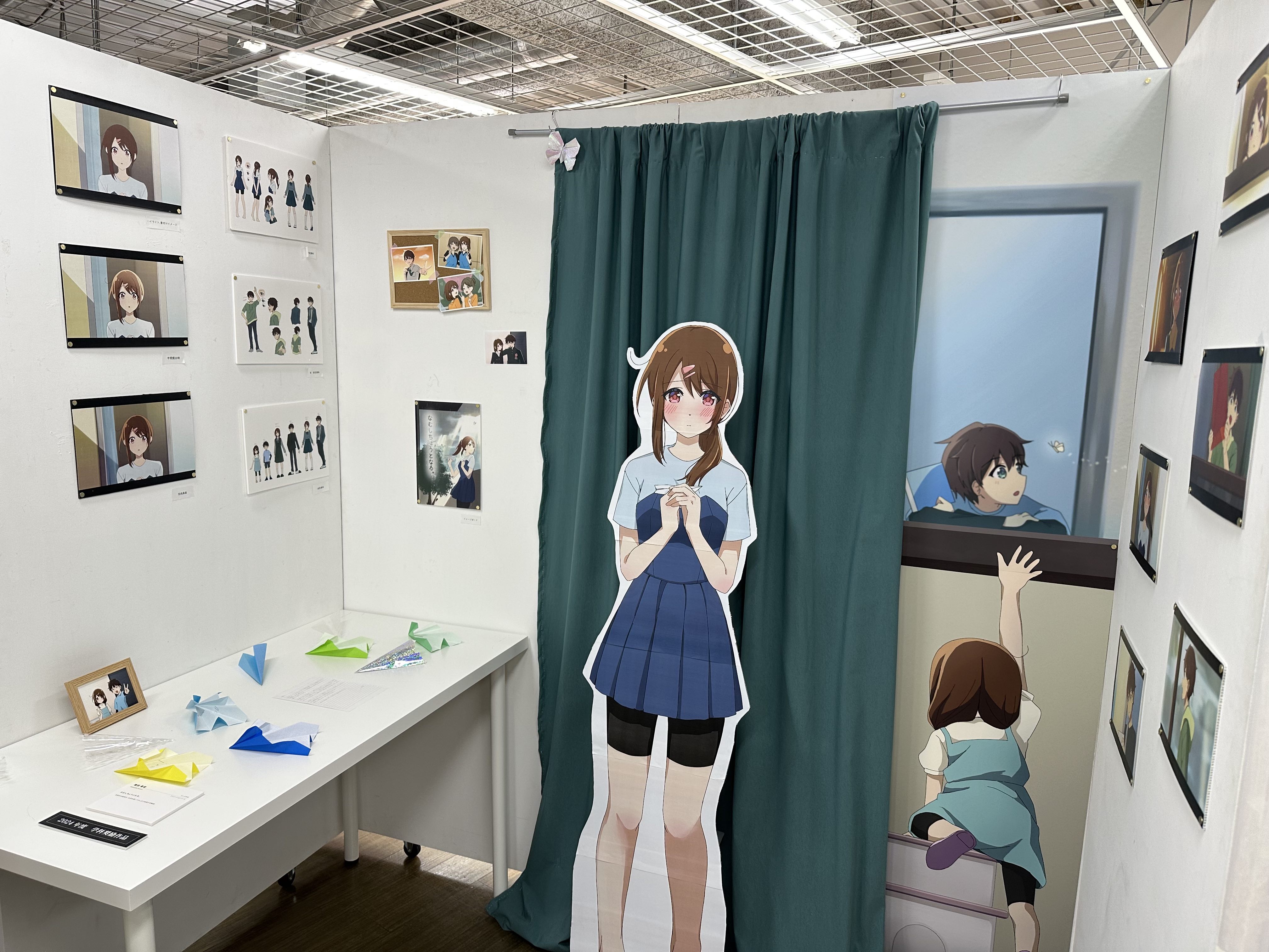 こちらは本校卒業生のアニメーション作品ブース!